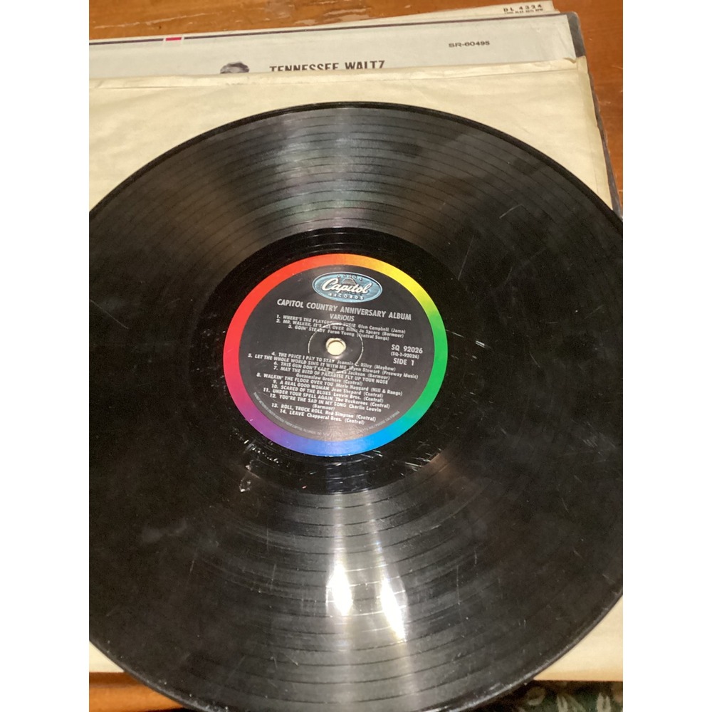 Capitol Country Anniversary Album Vinyl LP Various Artists SQ 92026 Vintage LP